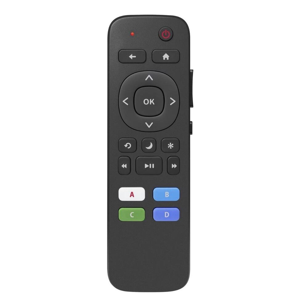 Insignia- Replacement Remote for Insignia, TCL & Hisense Roku TVs - Black